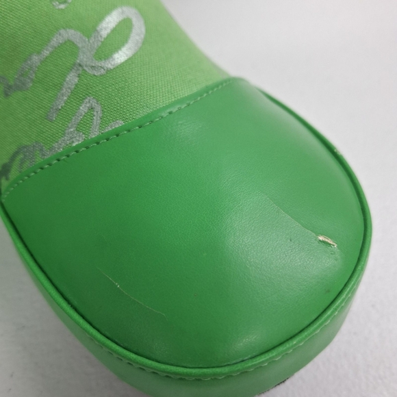 Boots green Funky unique mid shaft boots bootie size 11 nwot - Picture 14 of 16